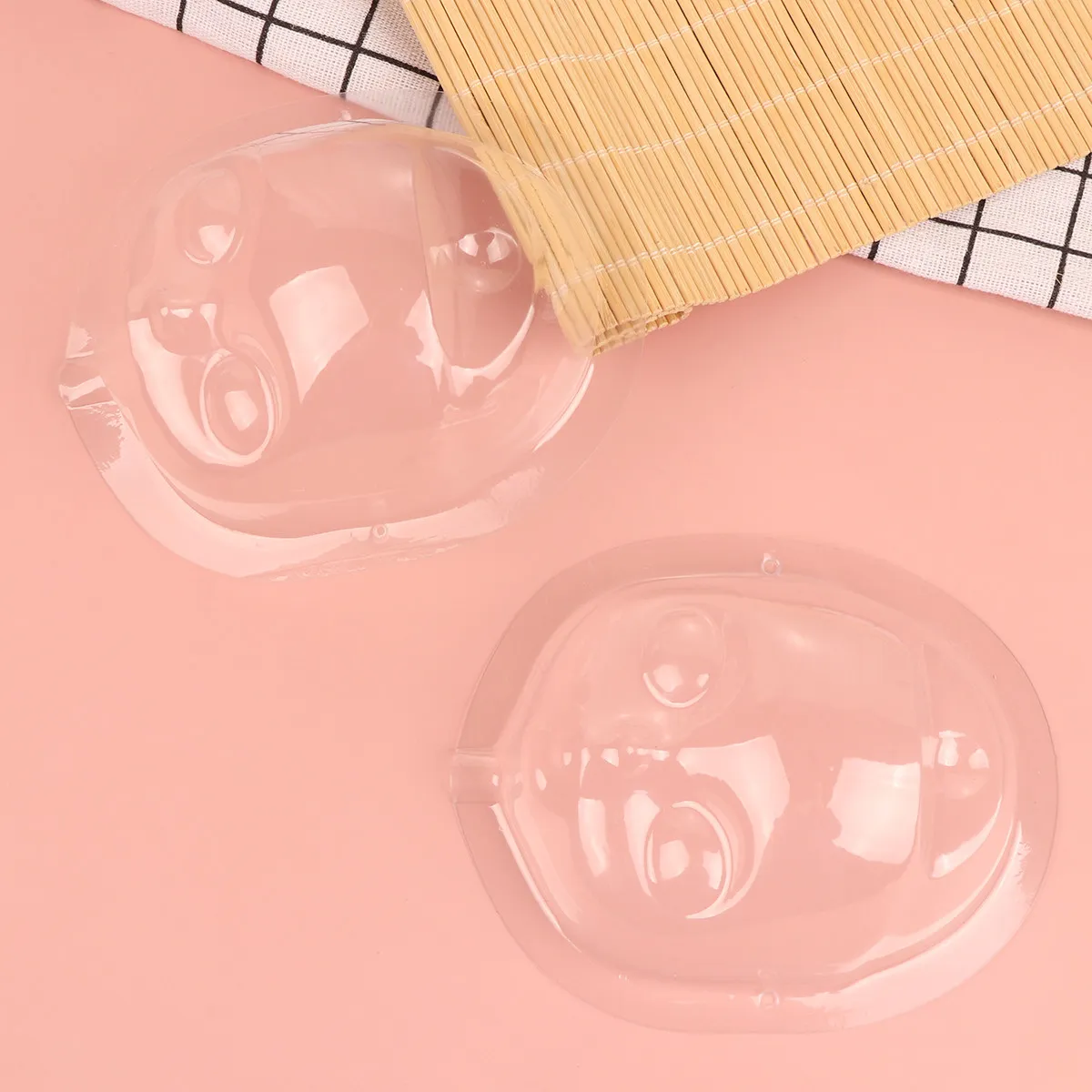 5Pcs Tiny Face Cover for Mini Premium Plastic DIY Craft Mask Dust Protection Small Size Double Hole Easy String Fastening