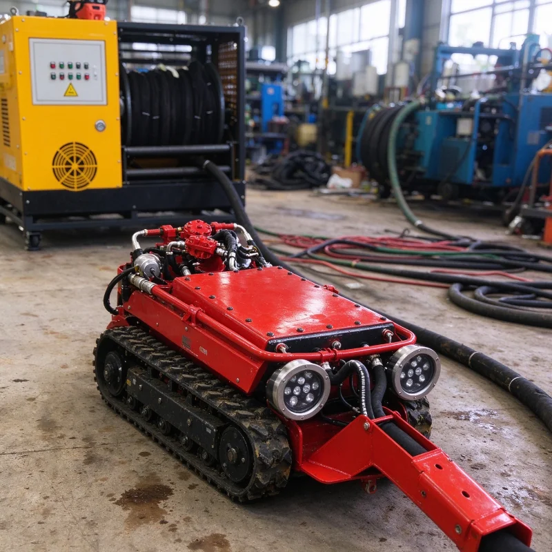 Customized Sewer Sludge Remover Robot, Automatic Drain Cleaning Machine for Underground Pipeline Sediment Treatment