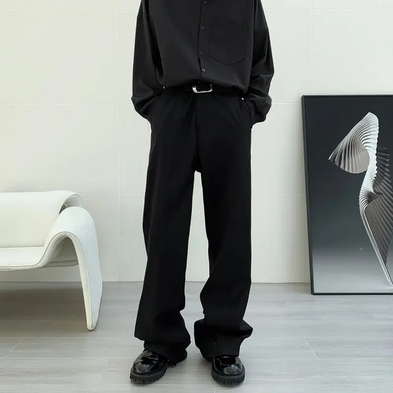 

Мужские брюки Cleanfit в американском повседневном стиле: весна-осень-зима, свободный крой, модные прямые брюки в уличном стиле, стильные и удобные.