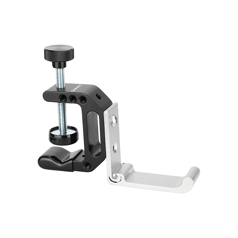 مشبك HDRig Super C مع خطاف تعليق على الحائط قابل للطي شديد التحمل، محمول، لتخزين الأدوات، مع نقاط تركيب 1/4 بوصة و3/8 بوصة