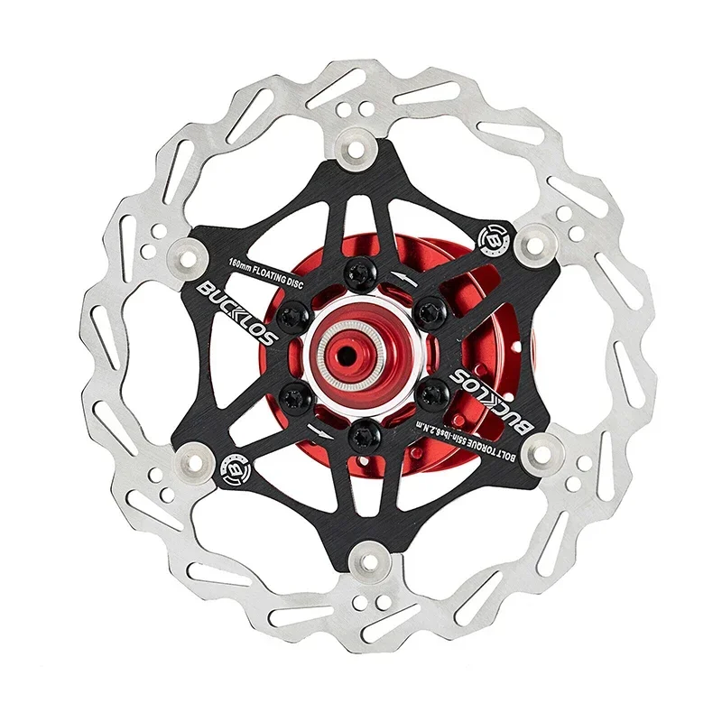 BUCKKubicycle-Rotor de frein à disque de vélo, Rotor flottant, Dissipation thermique, Plaquettes de vélo VTT, Rotors de cyclisme, 160mm, 180mm, 203mm