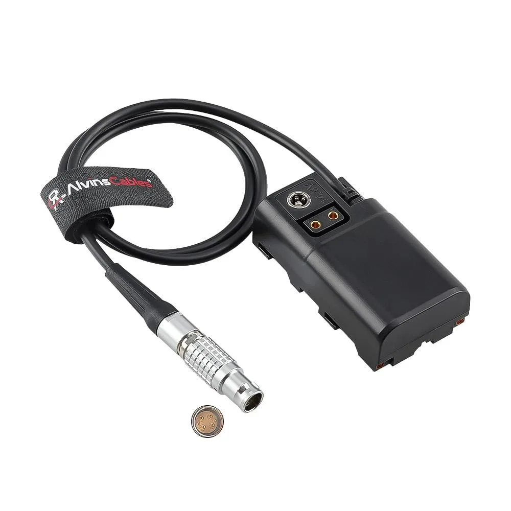 Alvin's Cables Ronin 2 Power Cable for Sony NP-F Dummy Battery 6Pin to NP-F550 F570 F970 SmallHD CINE7 Atomos NinjaV 60cm Coiled