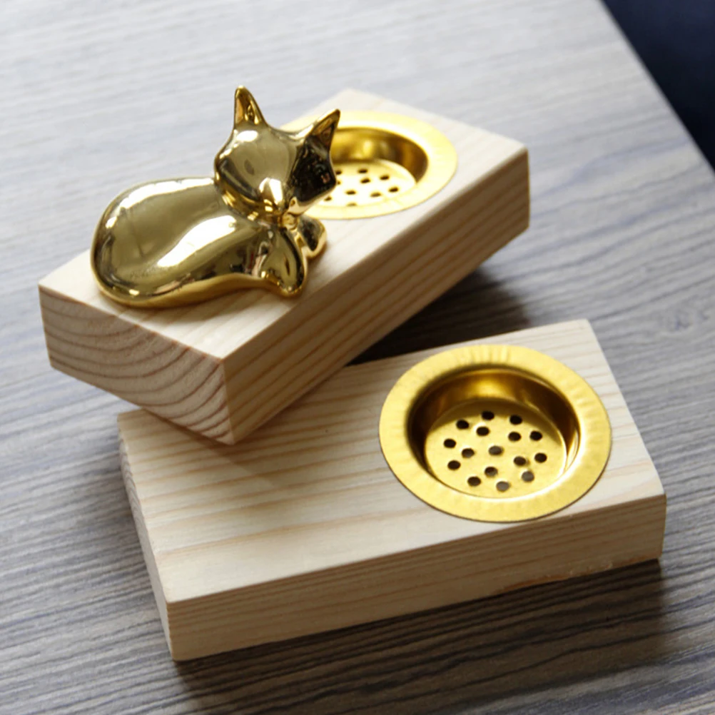 

Incense Burner Wooden Aromatherapy Practical Censer Statue Office Decor Room Adorn Stove