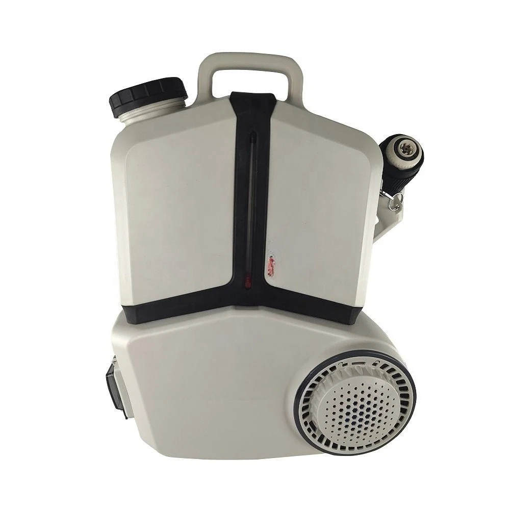 

Lithium ion battery powered backpack spray ULV mist cooler