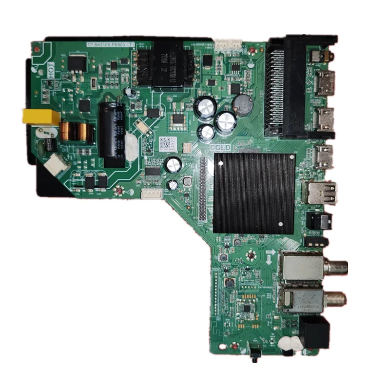 TP.SK516S.PB803(T) Scheda madre TV LED di rete WiFi con chip a 4 core Memoria 1g+8G che funziona bene per 37--42v 600ma