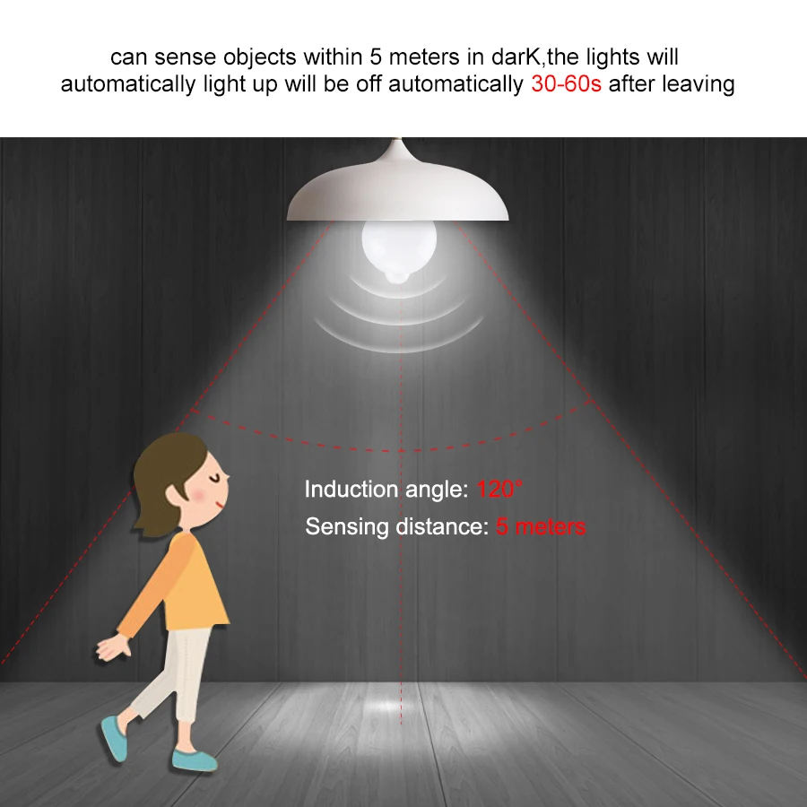 E27/B22 PIR محس حركة LED ضوء لمبة 12 واط 18 واط 20 واط 220 فولت لمبة ذكية الحركة المنشط تشغيل/إيقاف أضواء المنزل مصباح مع محس حركة
