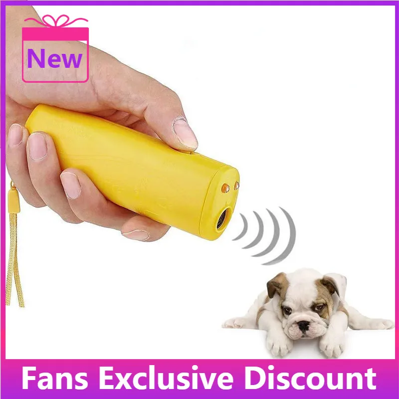 Stärken Haustier Hund Ausbildung Ausrüstung Ultraschall Repeller 3 In 1 Control Trainer Gerät Anti Barking Stoppen Rinde Deterrents