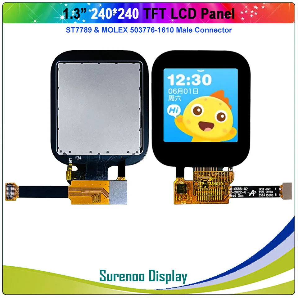 Imagem -03 - Módulo de Tela Lcd Tft 1.3 Painel de Tela com Módulo Lcm Integrado Condutor St7789 240x240 Polegadas