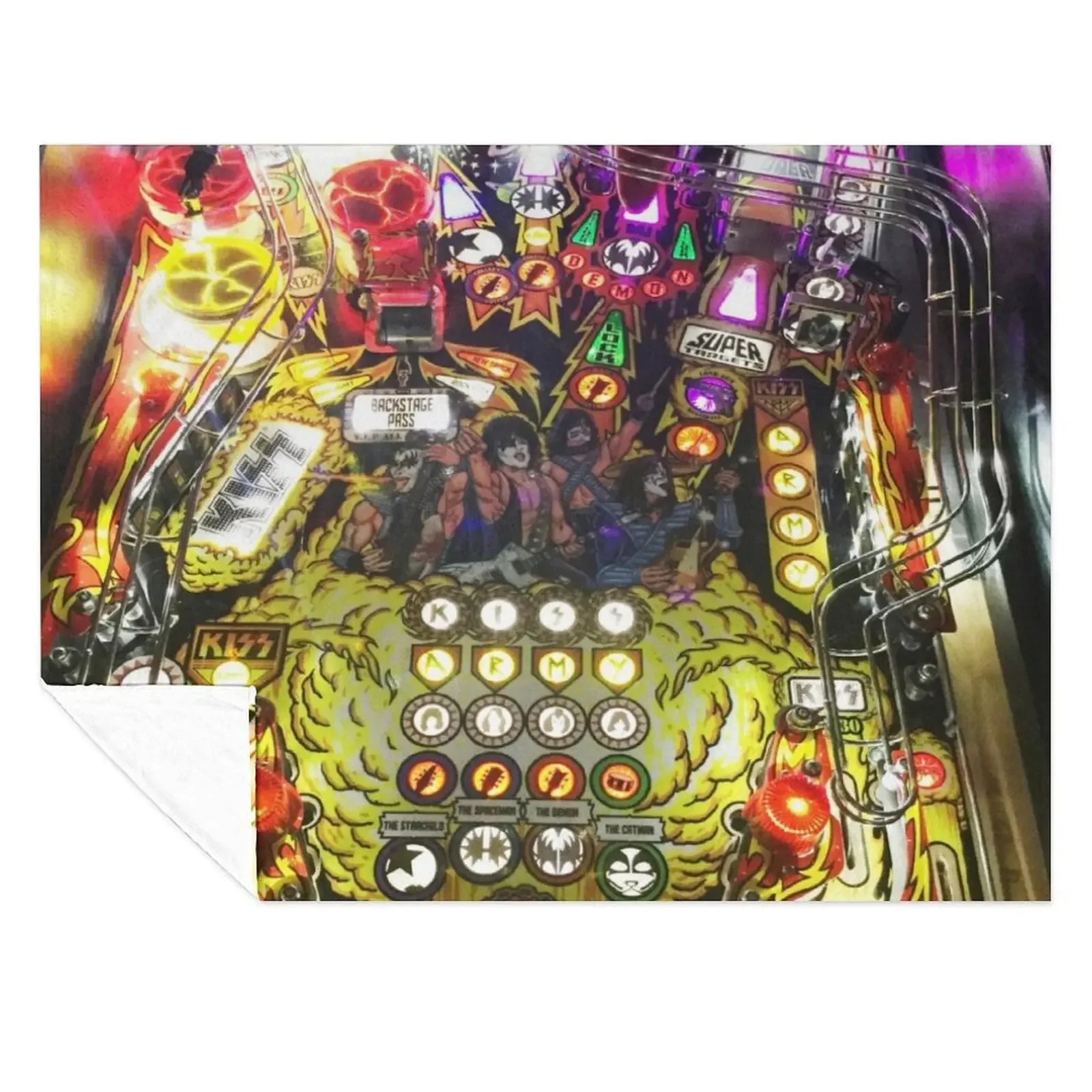 

Pinball Machine Throw Blanket wednesday Large Beach Blankets For Bed Blankets