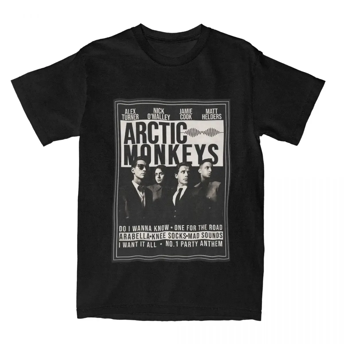 Arctic Monkeys Rock Band Accessories T-Shirt Men Women Hip Hop Amazing 100% Cotton Tee Shirt Crewneck Short Sleeve Classic Tops