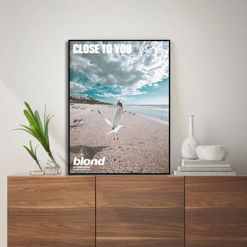 Music Album Frank Ocean Blond Series Poster Print Canvas Art Pictures Home for Living Room Bedroom Wall Decor Frameless Painting