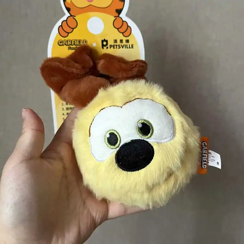 2024 Nnw Pai Thinking Garfield Bouncy Ball Interactive play Pet toys 9cm high quality Voice toys