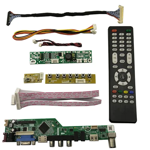 Imagen 2 del producto Nuevo Kit de placa controladora de TV LTM200KT10 LTM200KT12 LTM200KT13 TV + HDMI + VGA + AV + USB LCD placa controladora de pantalla LED