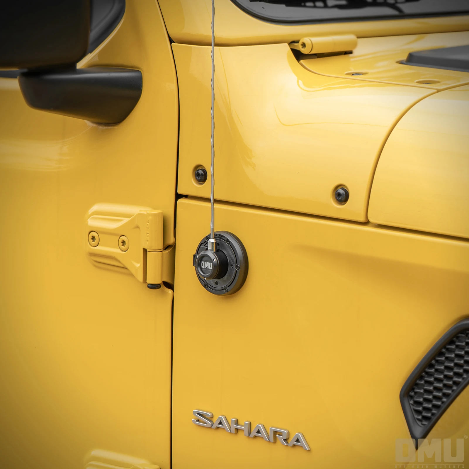 OMU 4x4 الألومنيوم راديو هوائي قاعدة غطاء ل جيب رانجلر JK JL المصارع JT هوائي السيارة قاعدة قذيفة اكسسوارات السيارات #2