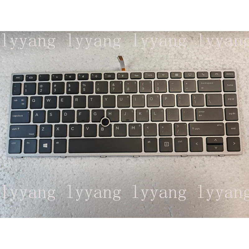 

f For HP EliteBook 840 G5 846 G5 840 G6 Keyboard Backlit pointer Silver US