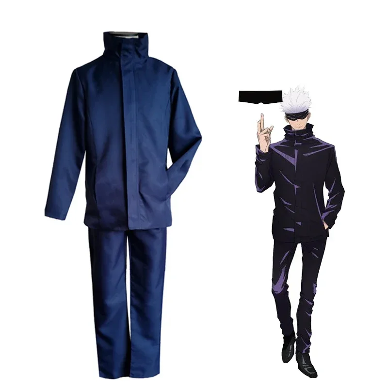 Jujutsu Kaisen Gojo Satoru Cosplay Suit Boys Men School Uniform Costume Party Carnical Outfit