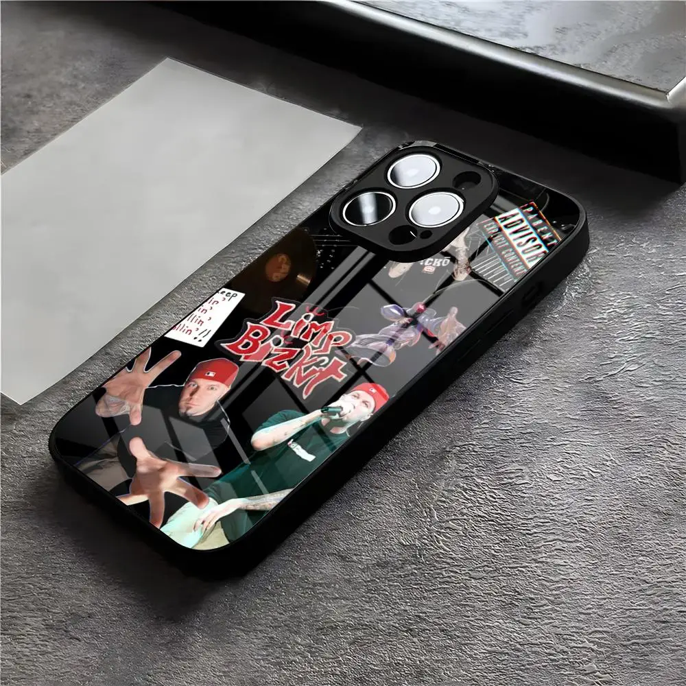Rock Band L-Limp Bizkit Handyhülle für iPhone 17 Air 16 E Pro Max 15 14 13 Mini 12 Pro 11 Max Plus Schwarze Glasabdeckung