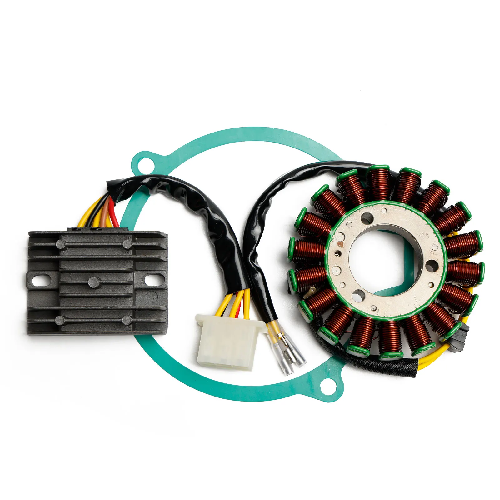 Topteng Magneto Stator + Voltage Rectifier + Gasket For Kawasaki KZ550 KZ550-A4 1983 Motorcycle Accessories