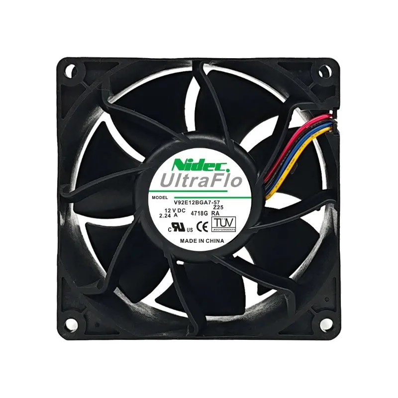 

New Cooler Fan for NIDEC V92E12BGA7-57 9038 4-wire PWM Speed Regulation 12V 2.24A Cooling Fan 9CM 90x90x38mm
