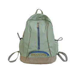 Mochila escolar resistente à água para meninas, Fecho simples com zíper, Mochila de nylon com bolso frontal, Mochilas escolares