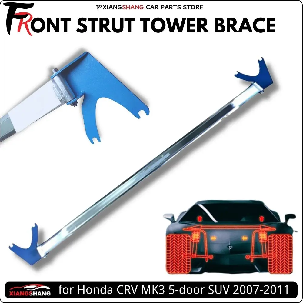 Front Strut Bar Tower Brace for Honda CRV MK3 5-door SUV 2007-2011 Racing Engine Aluminum Alloy Stabilized Anti-Roll Sway Bar