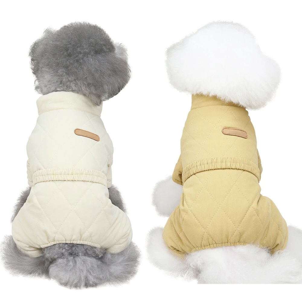 

Dog Winter Clothes Warm Four-legged Cotton-padded Coat Easy to Wear And Take Off Soft Umpsuit Thicken Pet Clothing