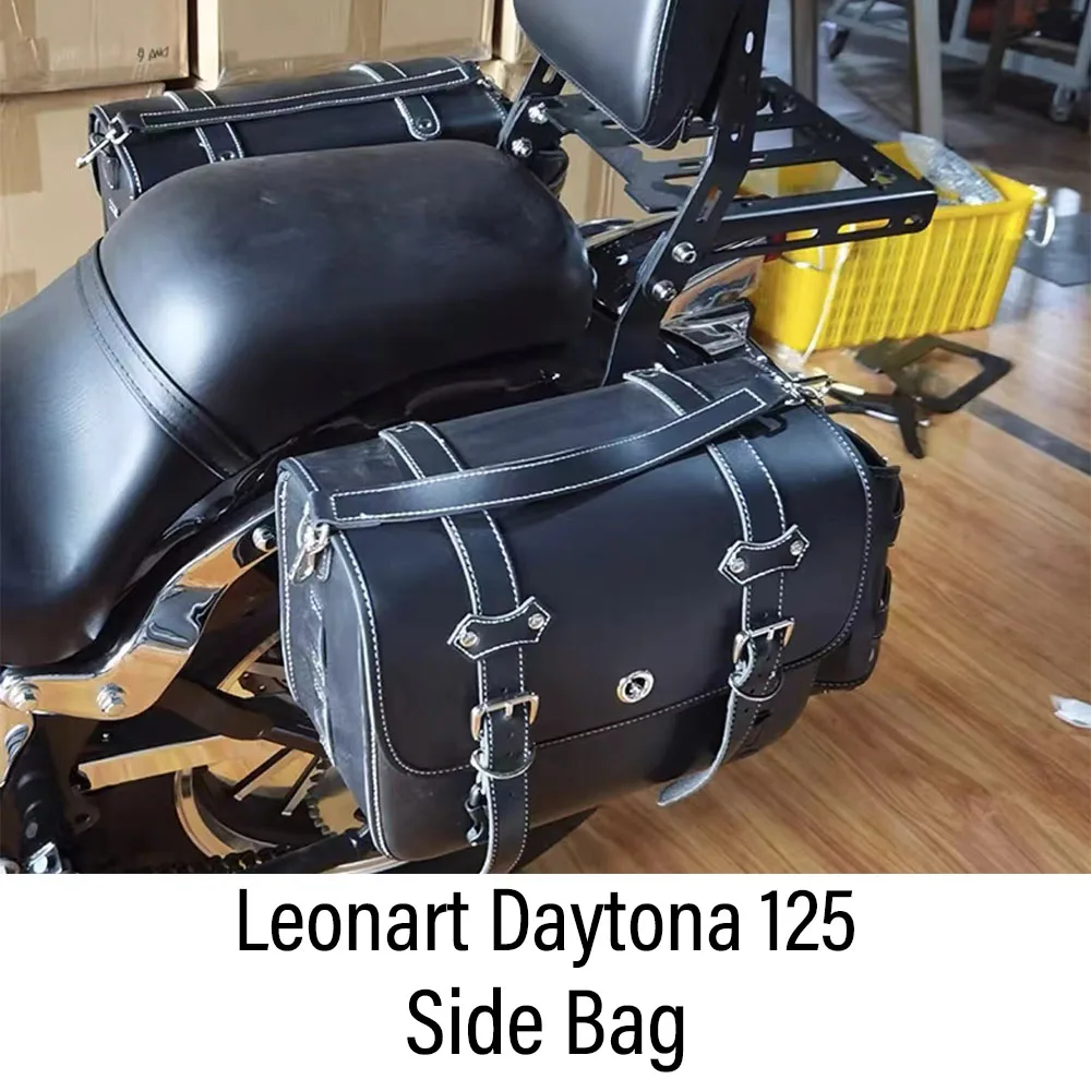 

New Fit Leonart Daytona 125 Motorcycle Accessories Side Bag Saddle Bag For Leonart Daytona 125 Daytona125