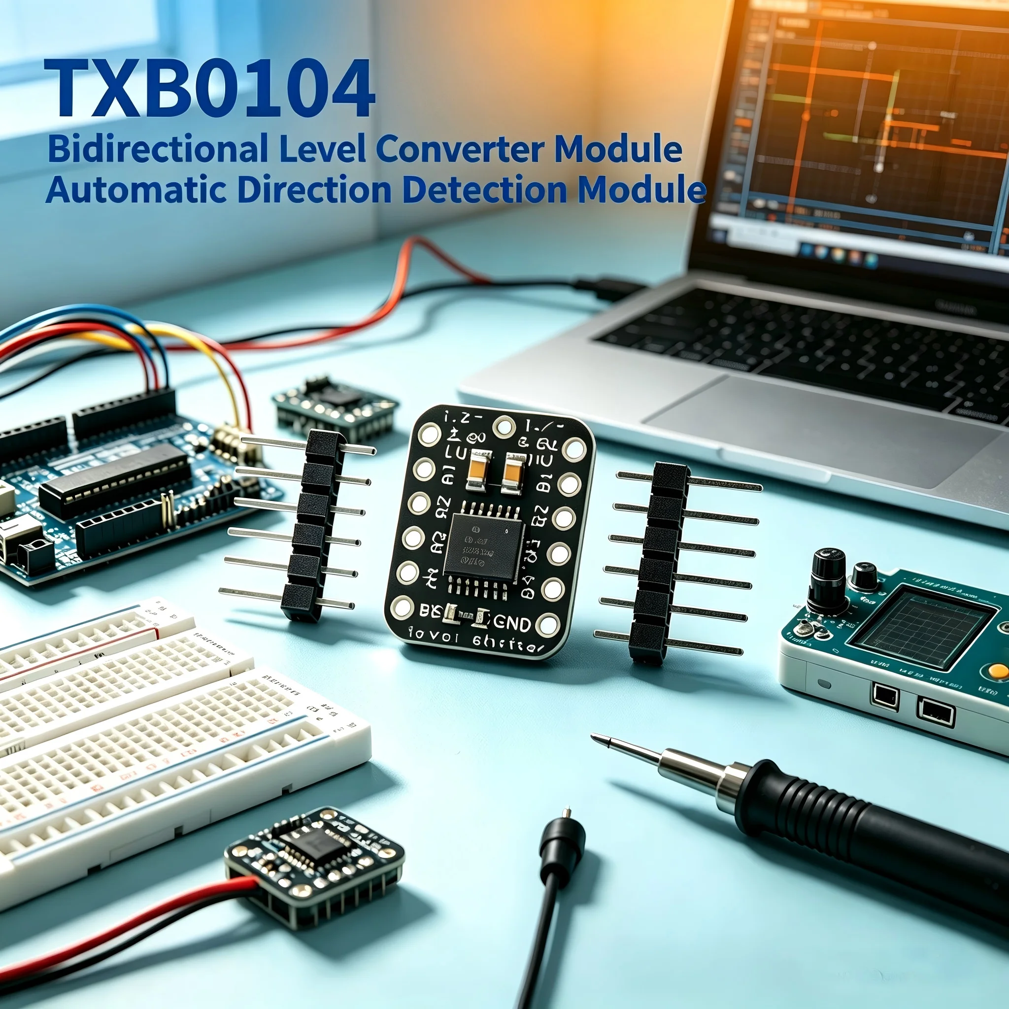 TXB0104 Bidirectional Level Converter Module Voltage Translator Automatic Direction Detection High-Speed Signals Not Distorted