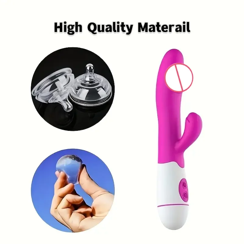 قابلة للشحن دسار أرنب هزاز المزدوج الاهتزاز G بقعة جهاز تدليك للمهبل AV عصا البظر الجنس لعب للنساء الإناث الاستمناء