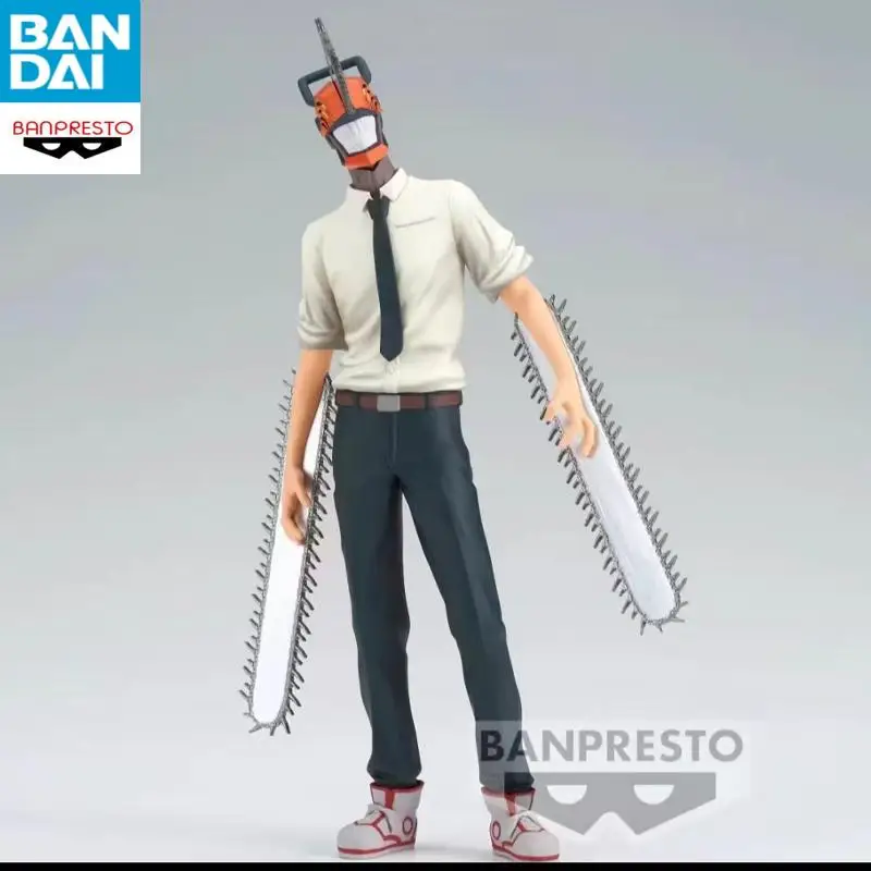 In Voorraad Echt BANDAI Chainsaw Man Power Hayakawa Aki Makima Denji Anime Figuur Model Desktop Ornament Speelgoed Gift