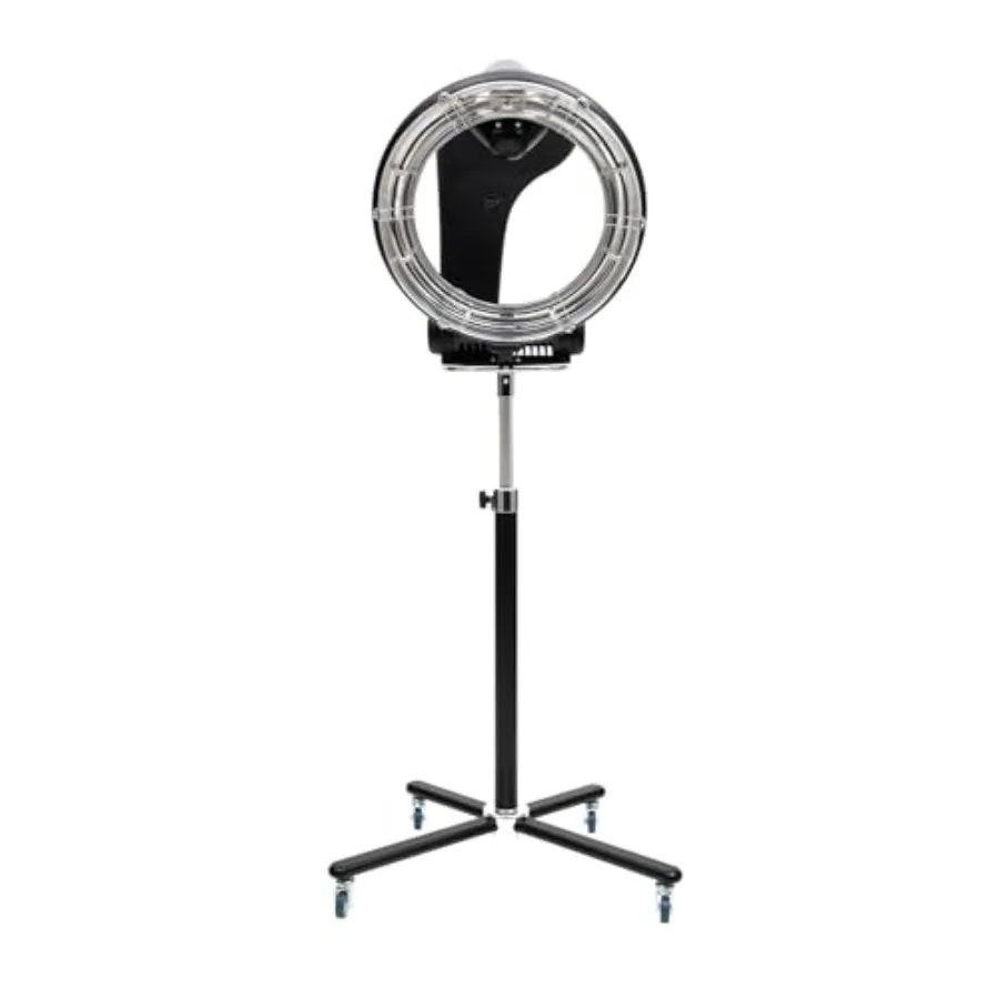 

Фен 1200 Вт Салонный цветной процессор с инфракрасной технологией 6 режимов Эффективное отопление на 360 градусов Регулируемая высота Прокатная основа для