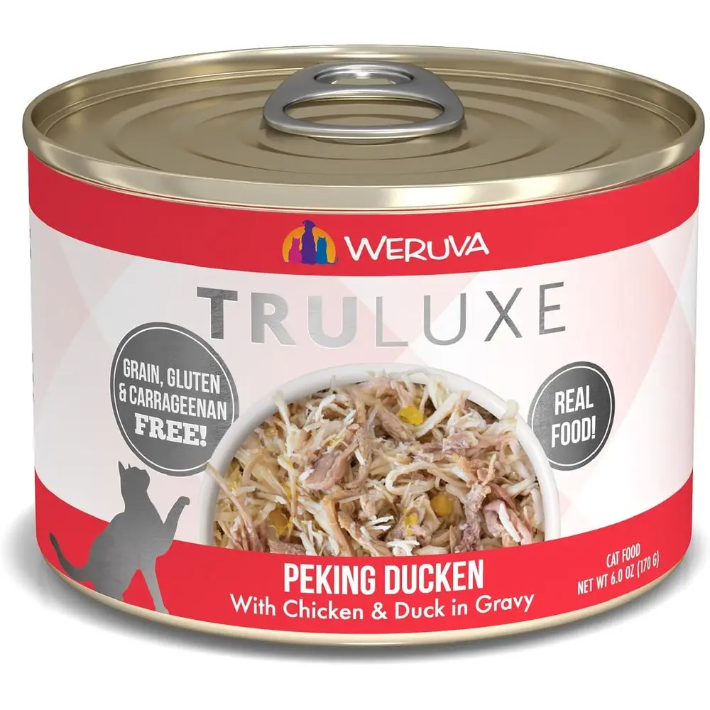 Txe Cat ood, Peking Ducken con pechuga de pollo y pechuga de pato en salsa, lata de 6 oz (paquete de 24)