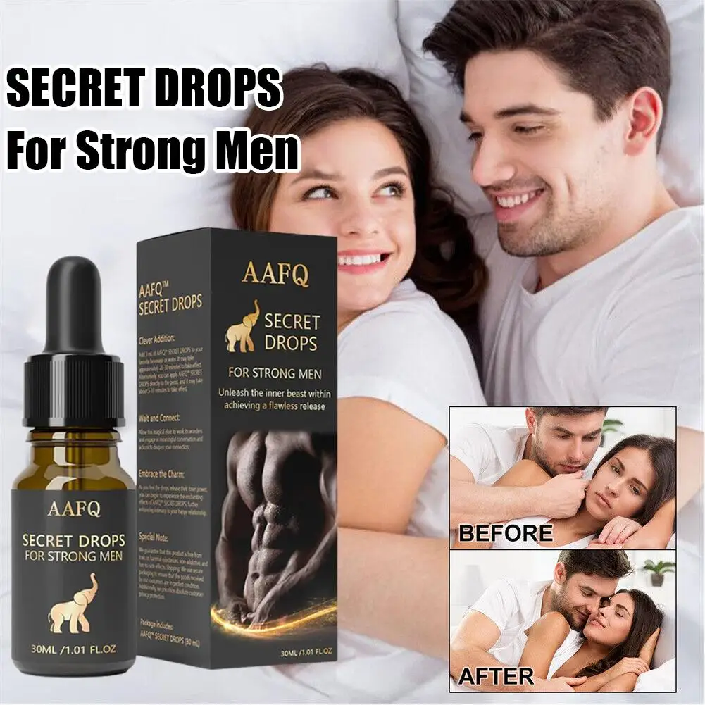 Gotas Secretas para Homens e Mulheres Fortes, Longa Duração, Atrair, Essencial Corporal, Estimulante Sexualmente, 30ml