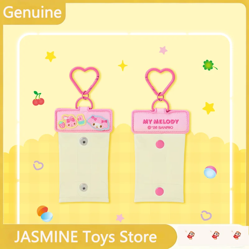 Genuine Sanrio Hello Kitty Gashapon Mini Coin Purse With Heart Carabiner Keychain Portable Storage Pouch Ita Cute Bag Accessory view 5