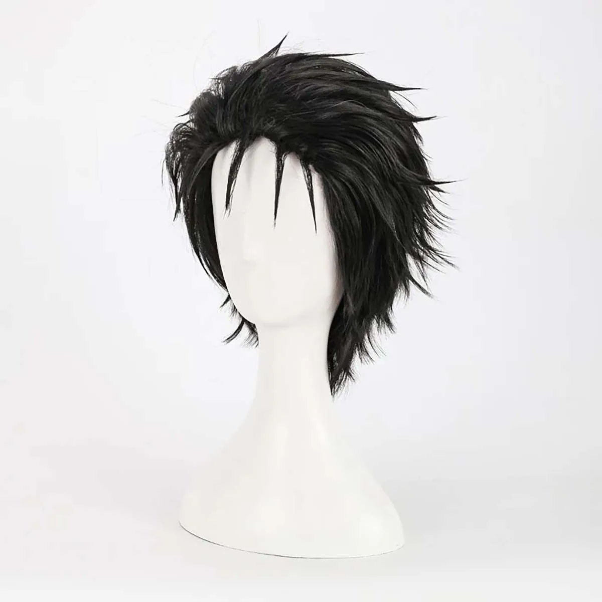 Men's Anime Steins Gate Cosplay Okabe Rintarou Black hair Wig