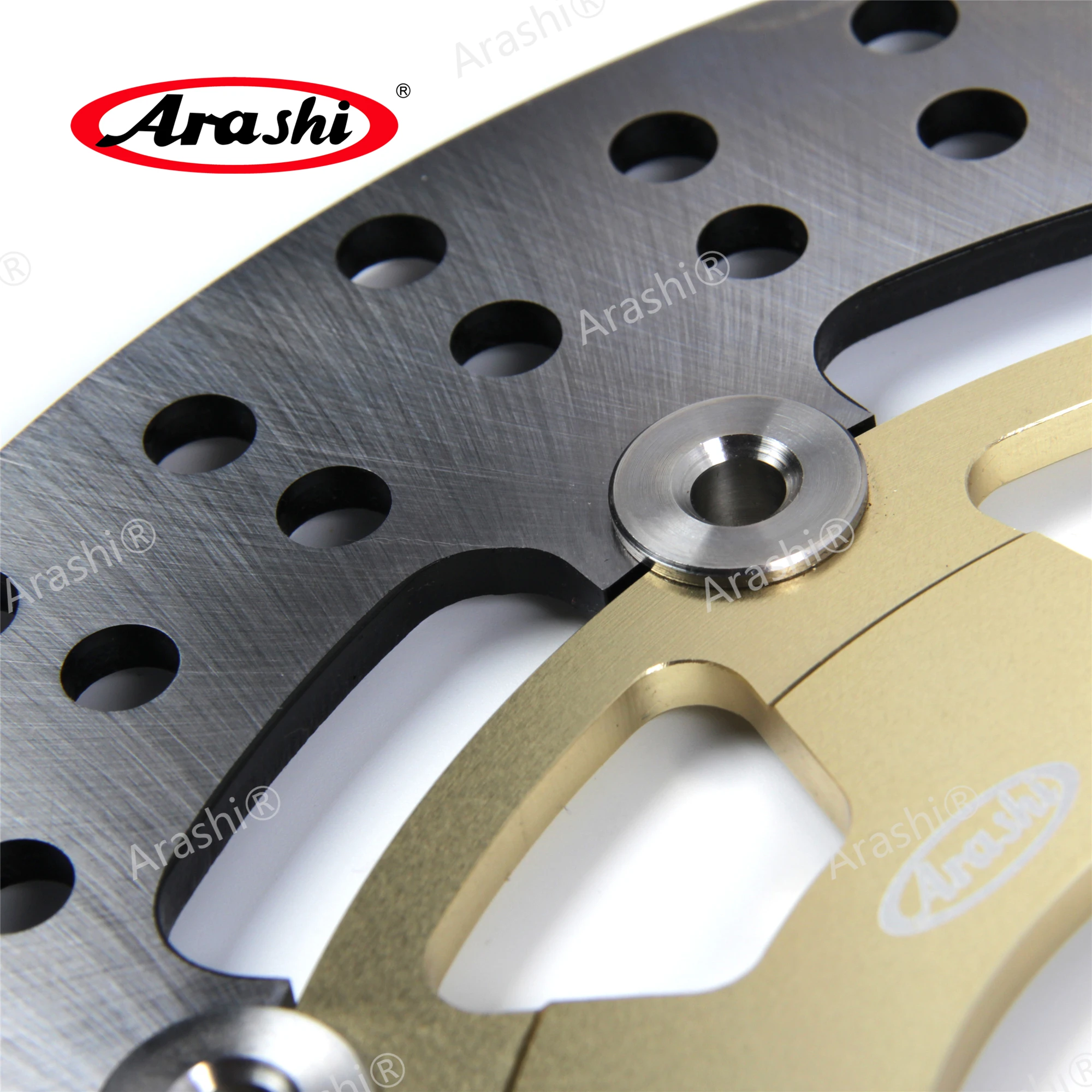 Arashi 1PCS Motorcycle CNC Floating Front Brake Disk Disc Rotor For BMW F700GS F800GS F700 GS ABS/ F 800GS ADVENTURE ABS Gold