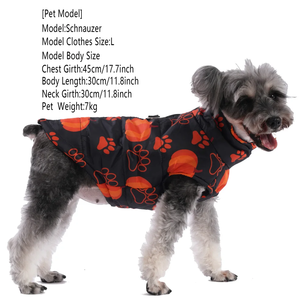 Halloween Party Pet Dog Clothes dla małych średnich psów Koty Jesień Zima Wodoodporna kurtka z nadrukiem szczeniąt Płaszcz Kostiumy sznaucera