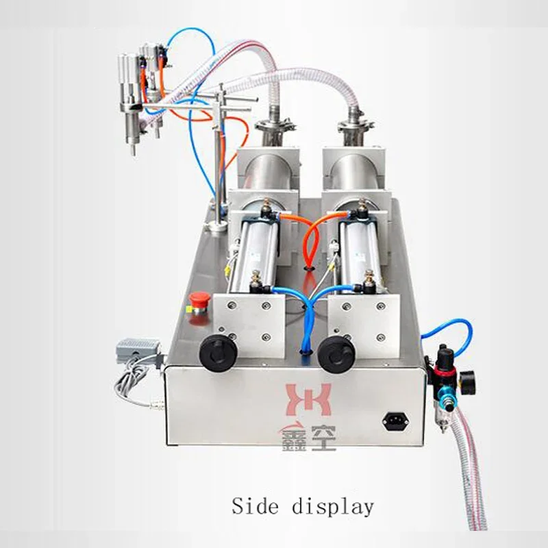 Desktop Double Head Pneumatic Automatic Filling Machine Ce Certified Small Cola Water Filling Machine