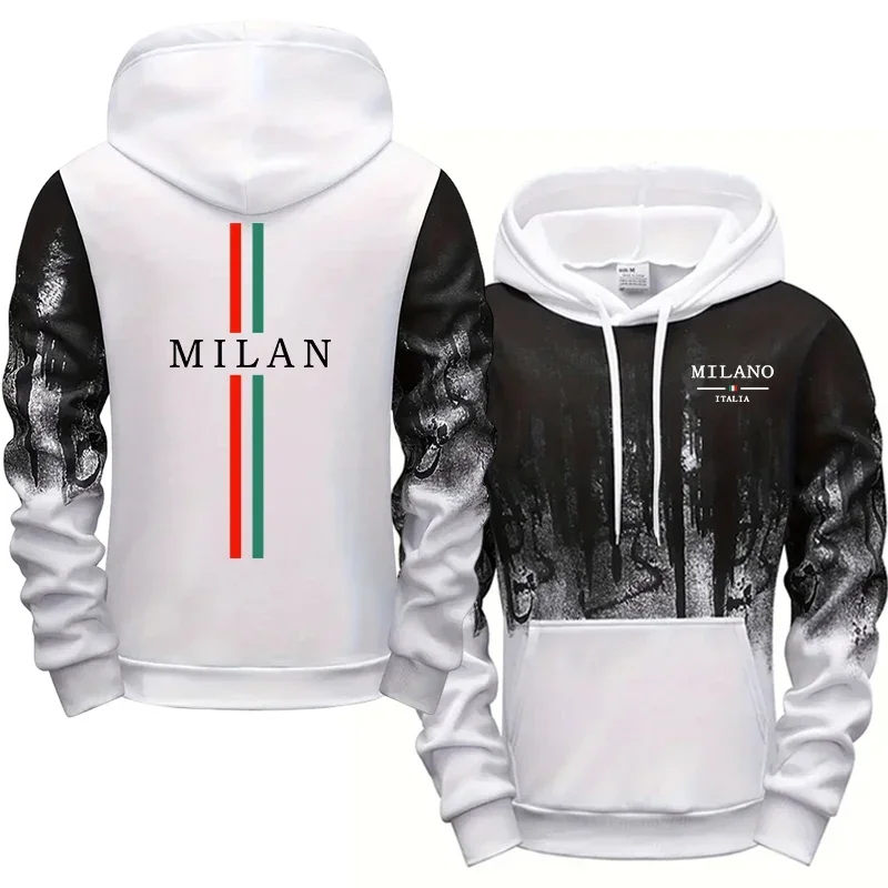 Autumn Winter Tracksuit Italy Fashion Hooded Sweatshirt Sweatpants 2026 Hot Sale Men's Set Casual Sporty Hoodies Jogger Pants - view 6