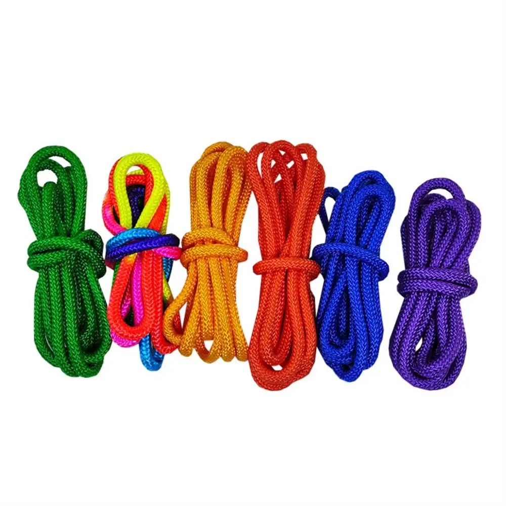 Rainbow Color Gymnastics Arts Rope Competition Artistic Rhythmic Rope 3M Nylon Gymnastics Jumping Props Exercise Fitness