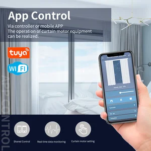 Akıllı tuya wifi / zigbee motor perde, elektrikli panjur uzaktan destek araçları, ses kontrolü, alexa, google asistan bir perde için dick'te 8 büyük satış-no. 4