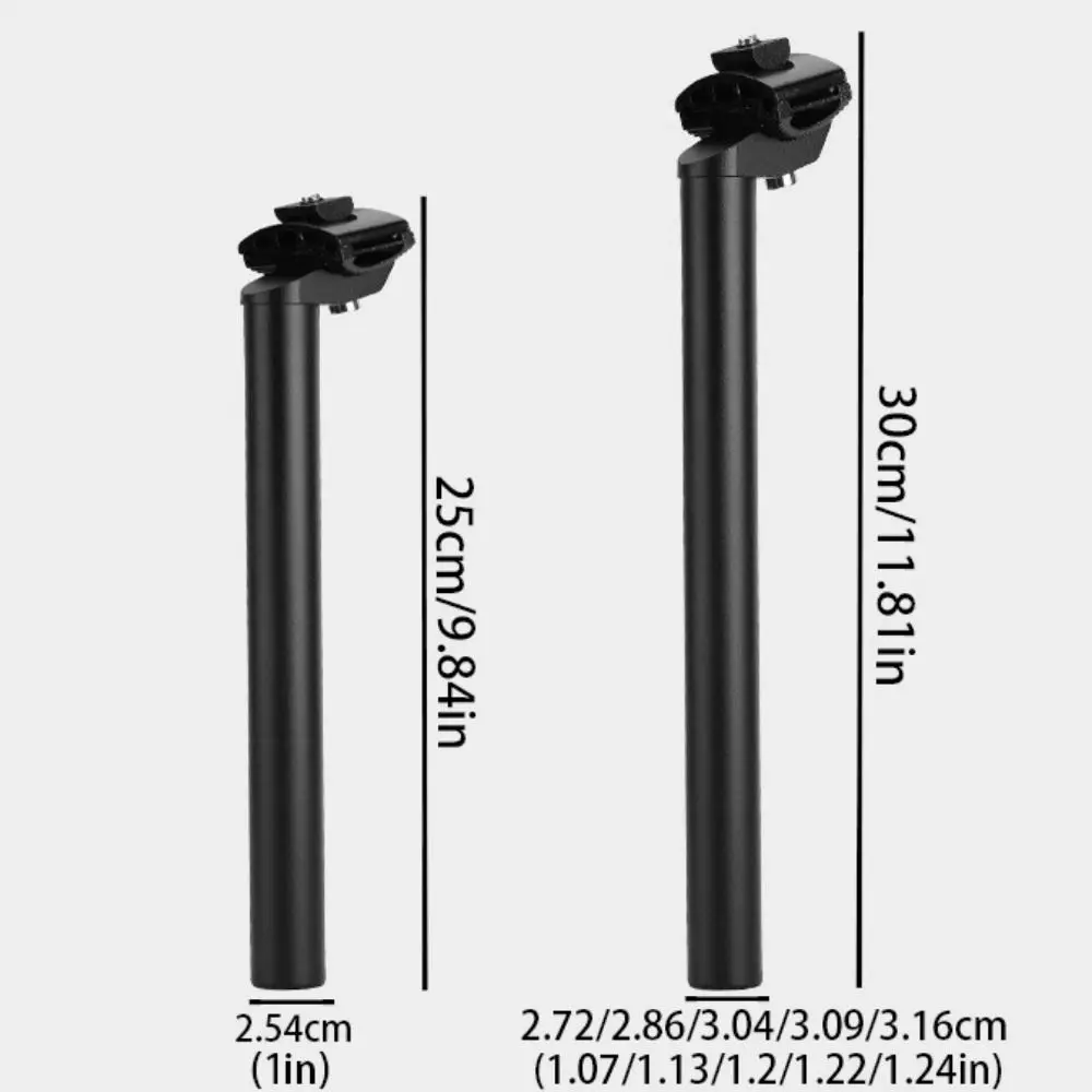 Aluminium-Legierung Fahrradsattelstütze 25,4/27,2/28,6/31,6mm Superleichte Rennrad-Sattelstütze mit Doppelspur-Integrationsdesign MTB-Sattelrohr – Detail 1