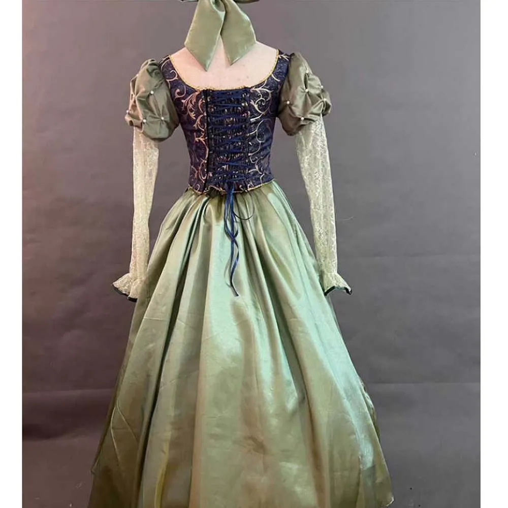 

Belle Princess Luxury Embroidery Cosplay Costume Library Dress For Women Halloween Party Custom Made Costumes