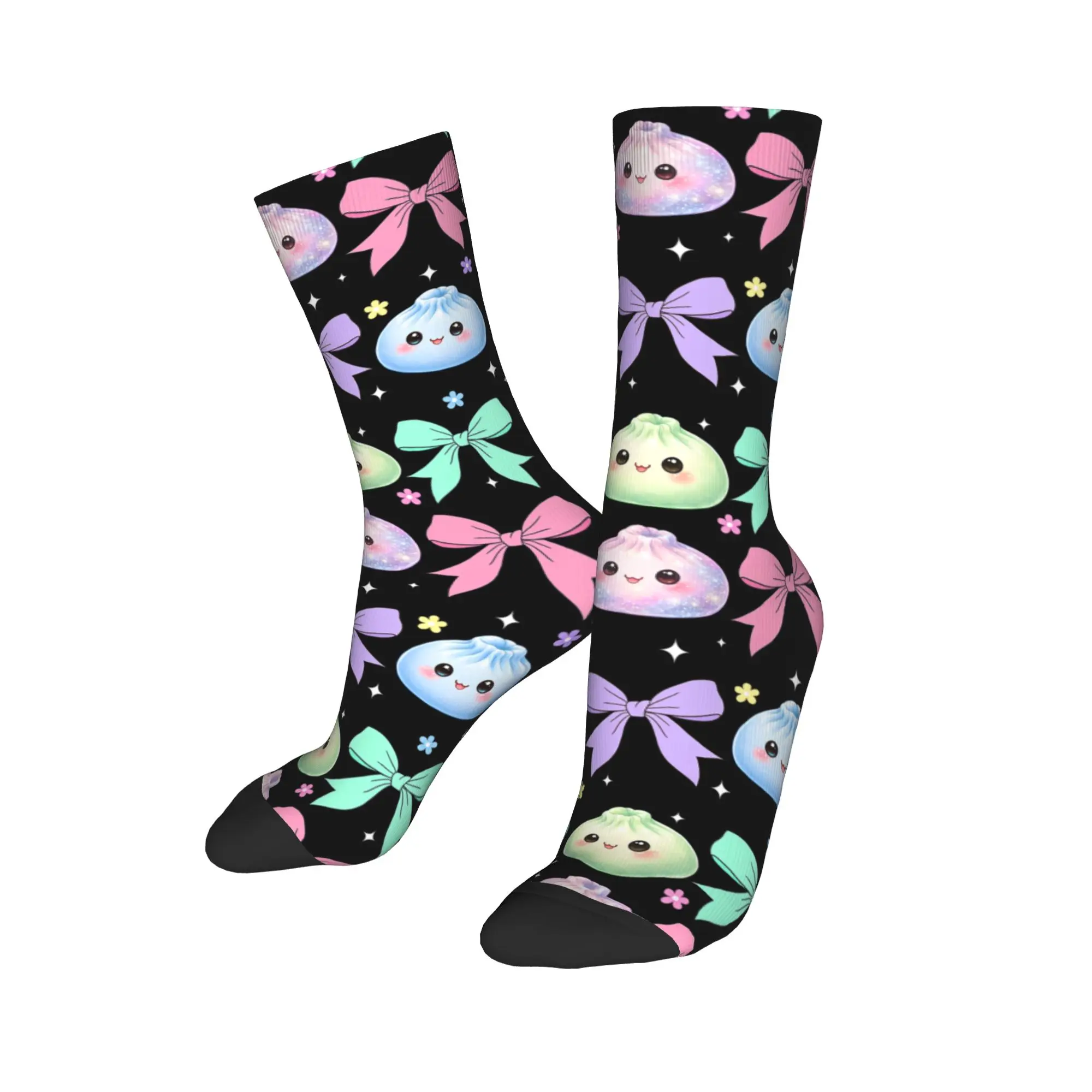 Autumn Winter Cool Unisex Kawaii Dumpling Cute Pastel Anime Lovers Socks  Sweat Absorbing Crew Socks