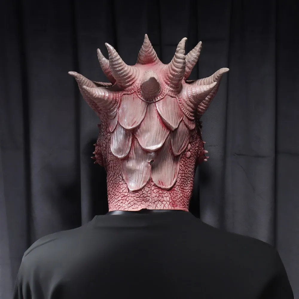 Game Mask Cosplay Animal Dragon Warrior Character Latex Helmet Halloween Carnival Party Costume Props