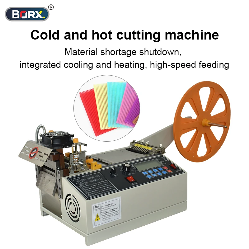 Automatic Computer Cloth Tape Cutting Machine ，Hot and Cold Knife Magic Sticker Tube Zipper Heat Shrink Cutter Cutting Machine