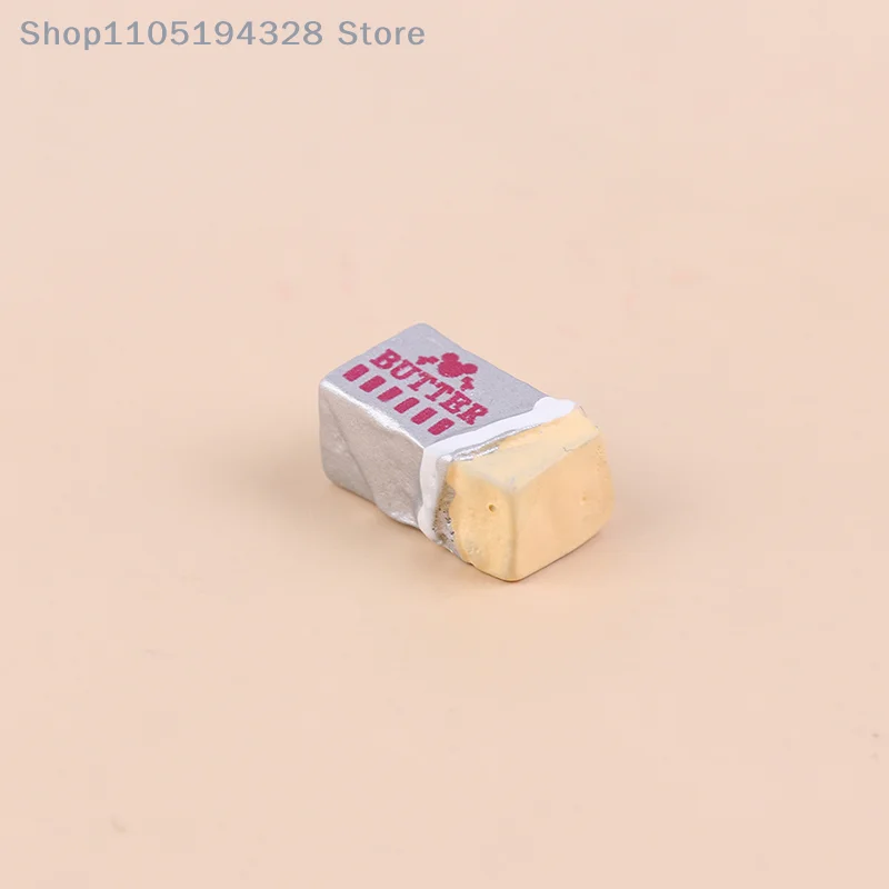 6 Stuks Simulatie Voedsel Boter Miniatuur Fantasiespel Keuken Diy Brood Set Speelgoed Ontbijt Servies Poppenhuis Accessoires