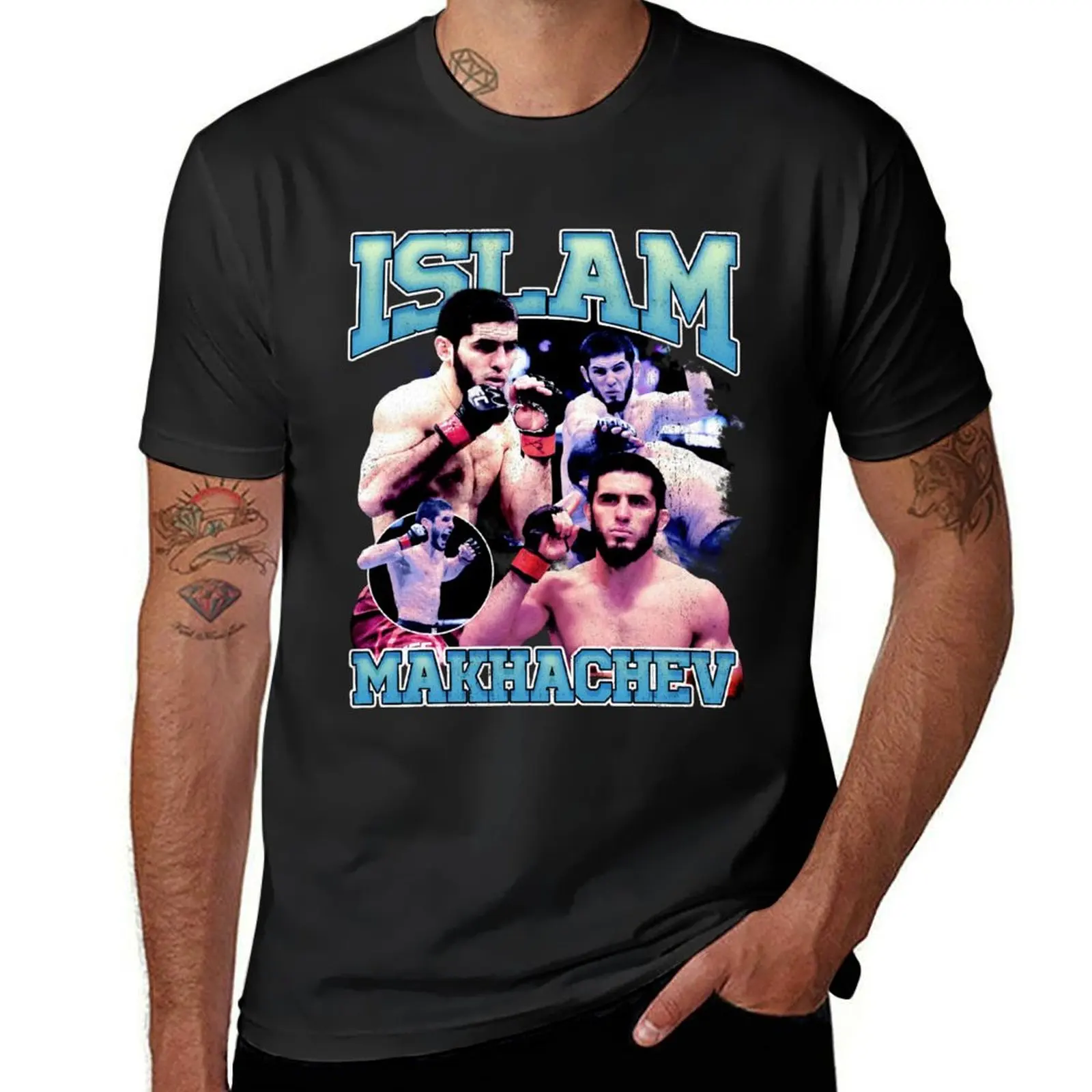 

Islam Makhachev T-Shirt cute tops oversizeds mens workout shirts