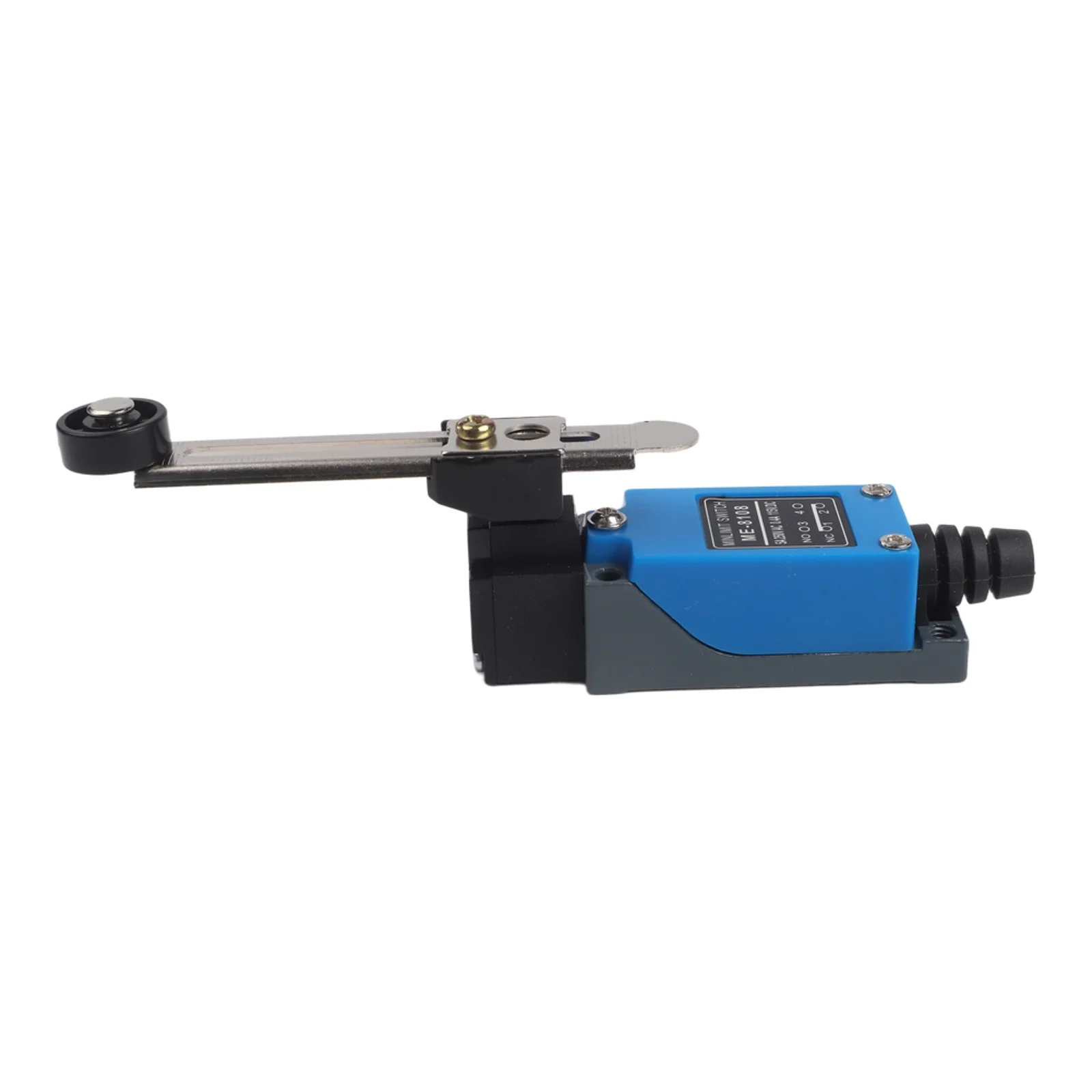 Black IP65 Travel Switch Mechanical Switch Aluminum Alloy Material Conductive Construction Insulated Wiring Port