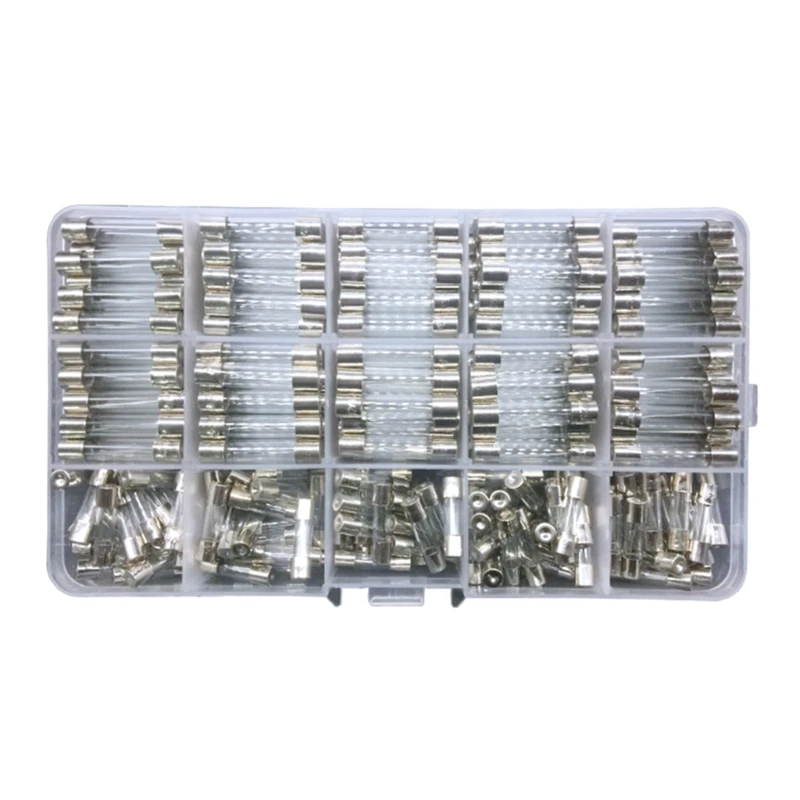 

150pcs/set Reliable Glass Tubes Essential Glass Tubes Slow Glass Fuses Glass Tube Fuses Fine Fuses for Electrical Dropship